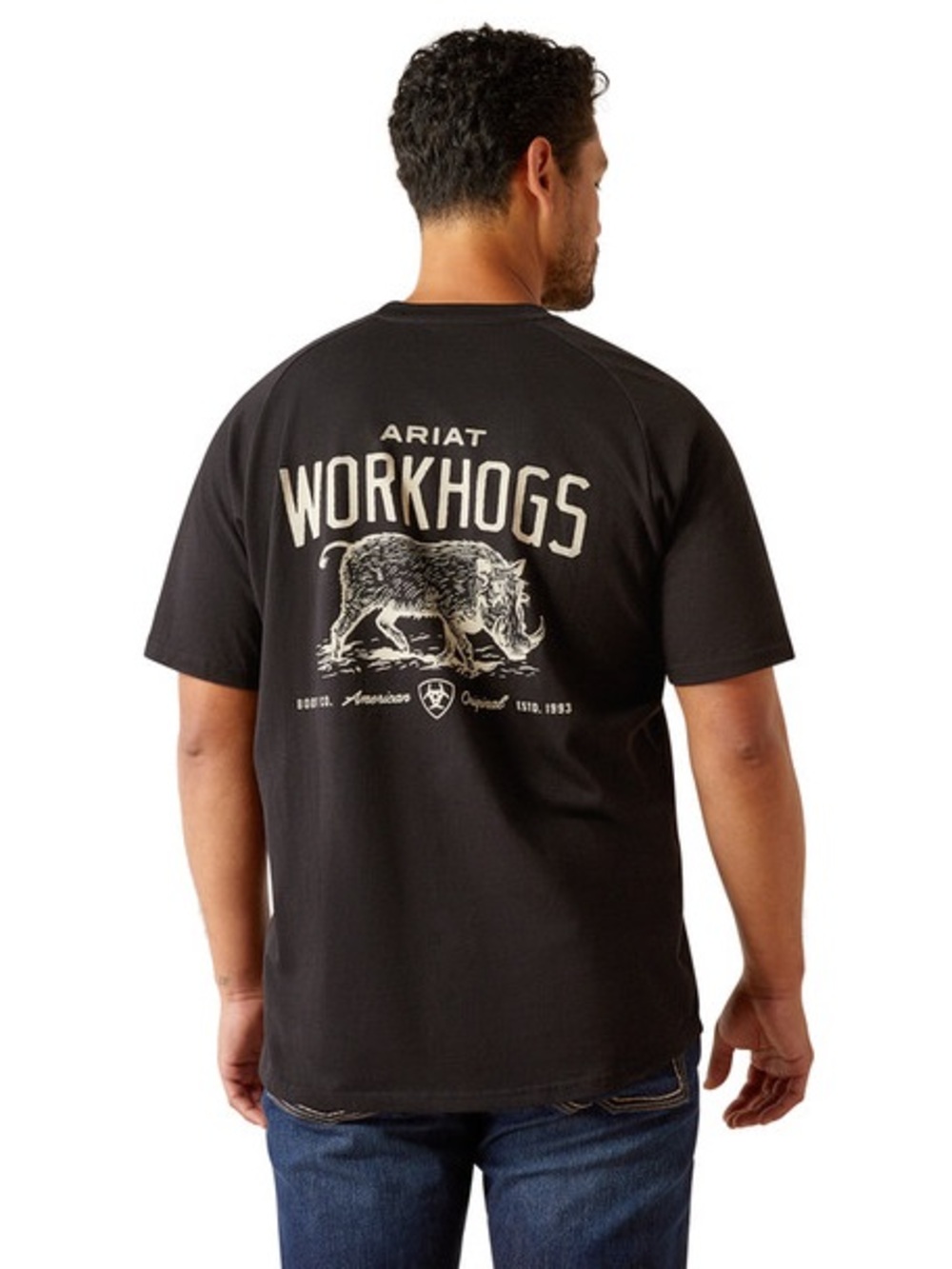 ARIAT MEN'S REBAR COTTON STRONG WORK HOG SHORT SLEEVE WORK SHIRT (Lot of 2)